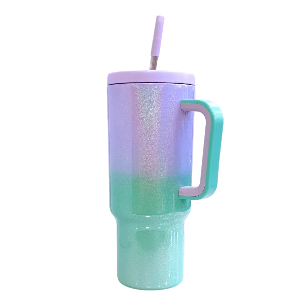 1.2L Gradient Gloss Tumbler – Stainless Steel Insulated Travel Mug