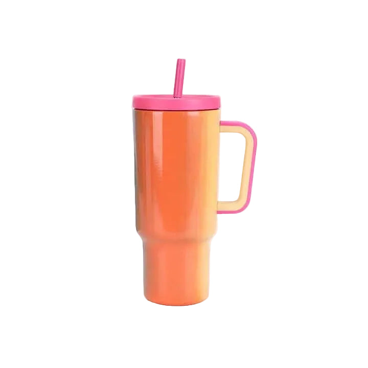 1.2L Gradient Gloss Tumbler – Stainless Steel Insulated Travel Mug