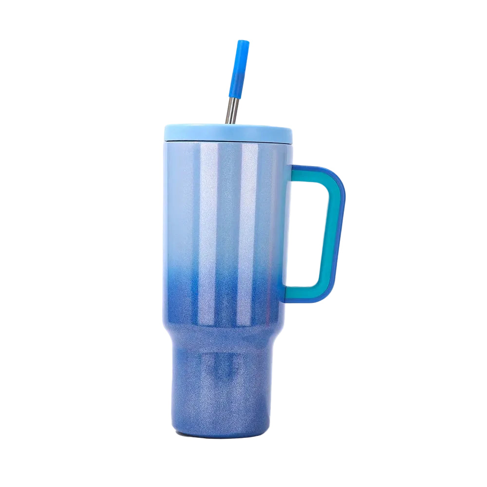 1.2L Gradient Gloss Tumbler – Stainless Steel Insulated Travel Mug