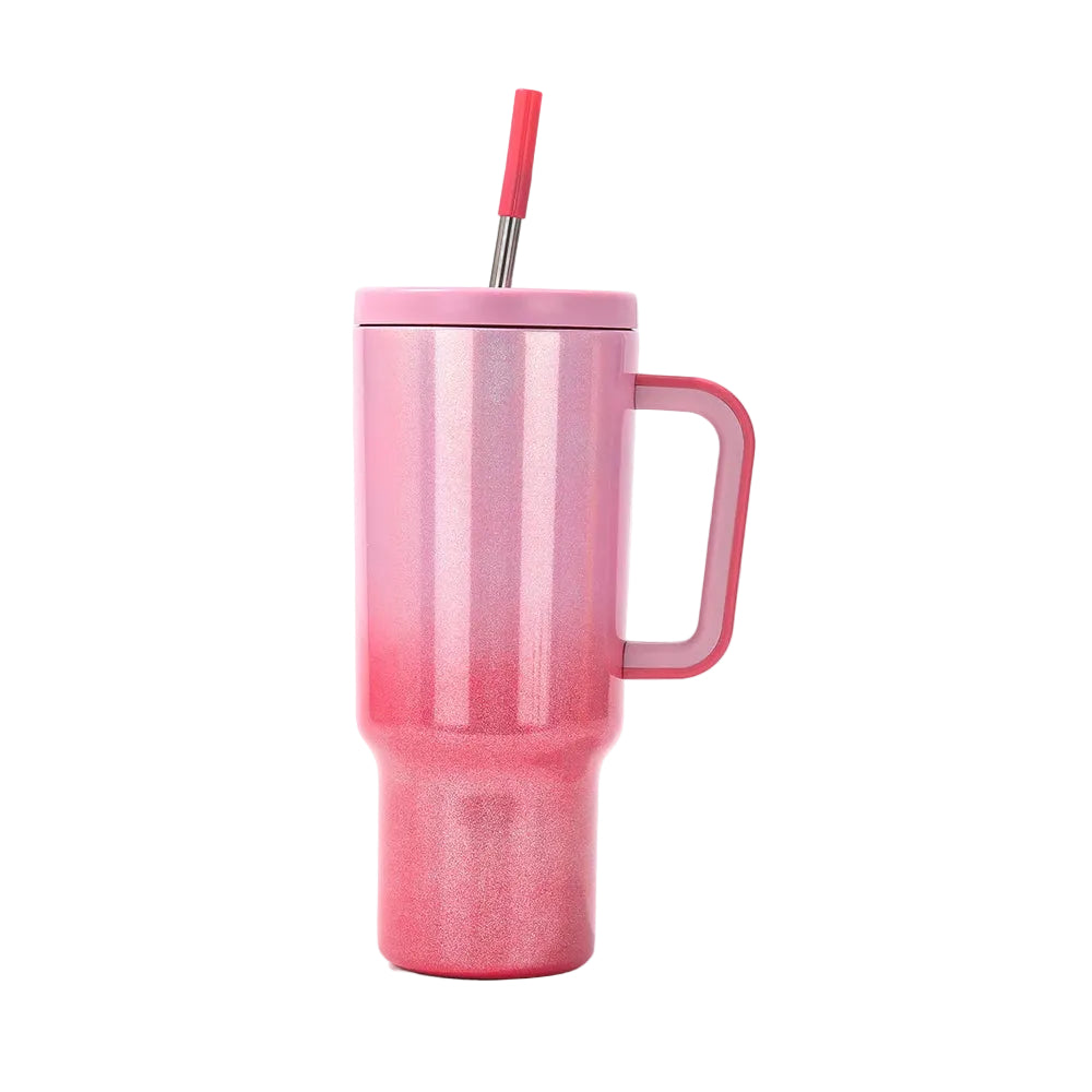 1.2L Gradient Gloss Tumbler – Stainless Steel Insulated Travel Mug